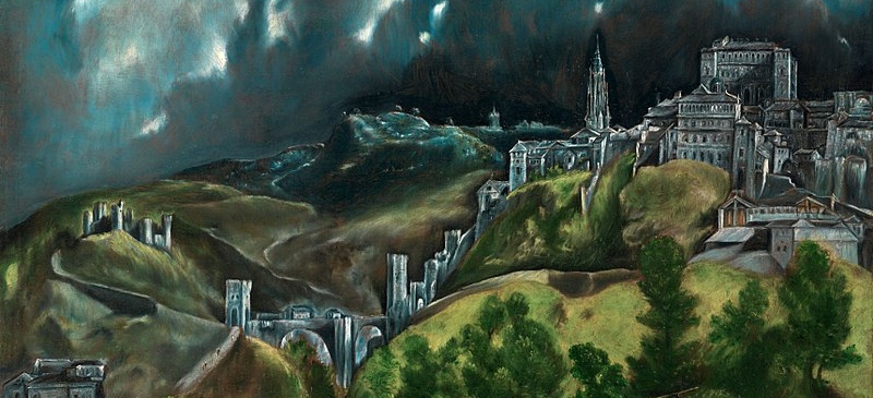 Pintura del Greco donde se recoge una vista de la ciudad de Toledo