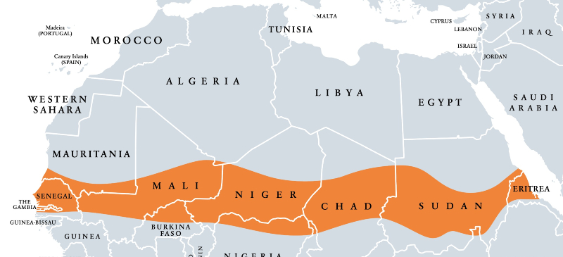 Mapa del Sahel