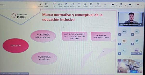 Marcos durante la conferencia