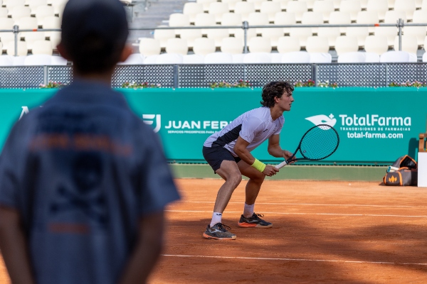Mario Mansilla concentrado durante la final