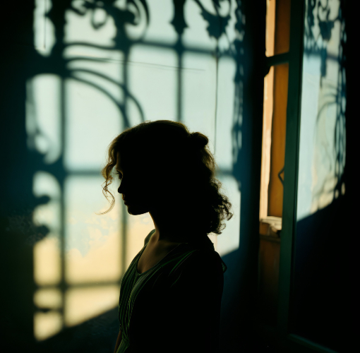 Mujer en la sombra