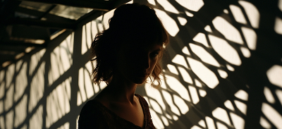 Metáfora de mujer sufriendo opresión