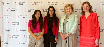 Las docentes de la Universidad South Bohemia en la Universidad Isabel I.