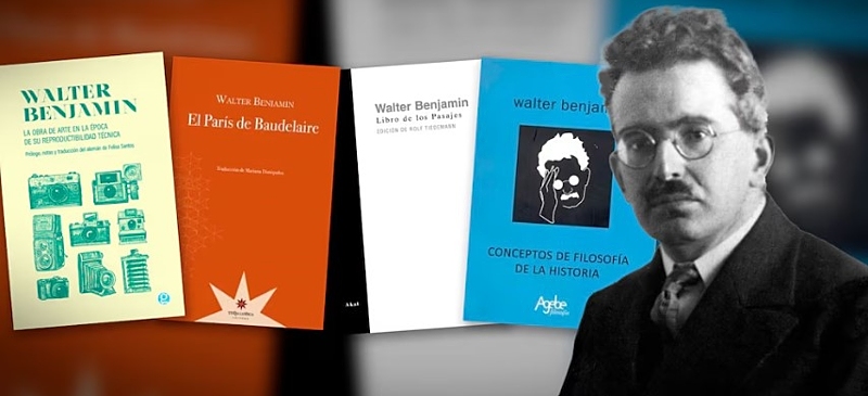 Obras de Walter Benjamin . Foto. Infobae.