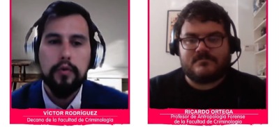 Víctor Rodríguez y Ricardo Ortega en el webinar