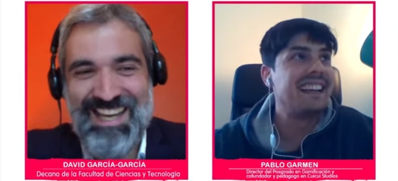 David García y Pablo Garmen en el webinar