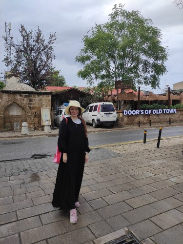 Laura en la parte turca de Nicosia