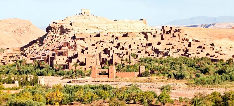 Marruecos ouarzazate - ait ben haddou medieval kasbah. lugar para muchas películas