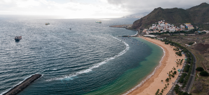 Playa de las Teresitas en Santa Cruz de Tenerife