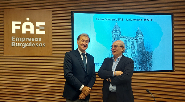 Rector y presidente de la FAE conversando