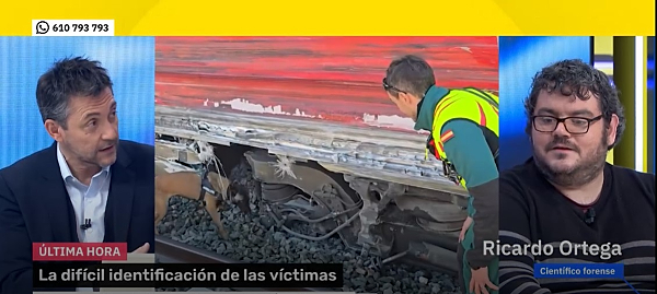 Momento de la entrevista con Ricardo Ortega