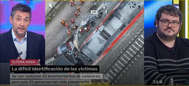 Ricardo Ortega durante la entrevista en el programa Mañaneros 360 de TVE