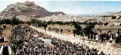 Romería multitudinaria a principios del siglo XX