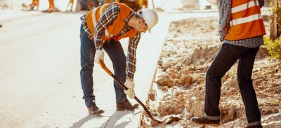 Obras en una carretera, medidas de seguridad