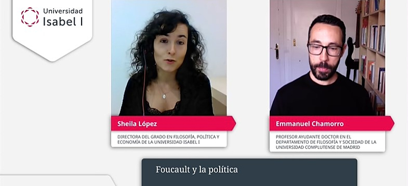 Sheila y Emmanuel durante el webinar