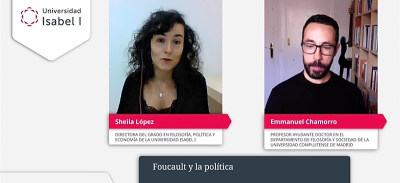 Sheila y Emmanuel durante el webinar