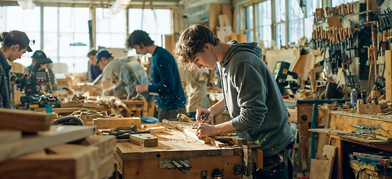 Taller de carpintería de FP