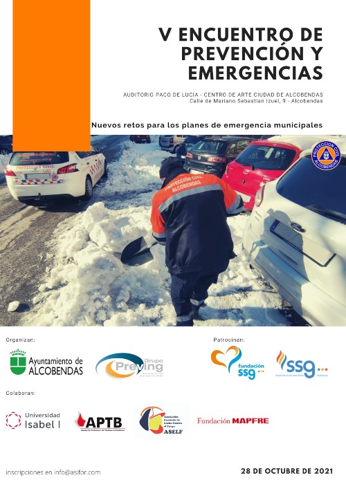 Cartel del V Encuentro de Prevención y Emergencias