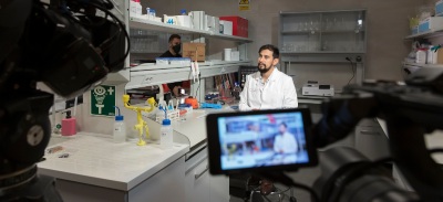 Víctor Rodriguez durante la grabación del programa de la Sexta, Equipo de Investigación