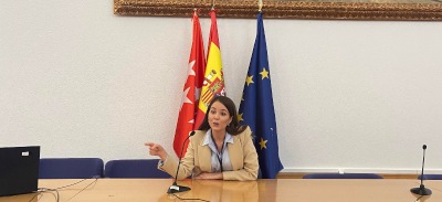 Virginia Saldaña durante su ponencia