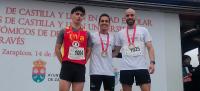 Amadeo Abal Chaves, Rodrigo Zurro y Héctor Rodríguez Sánchez en el podio