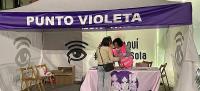 Punto violeta en las Fiestas de San Juan de Soria en 2025. Fuente: Tribuna