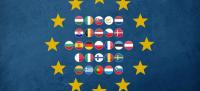 unión europea y banderas